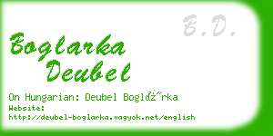 boglarka deubel business card